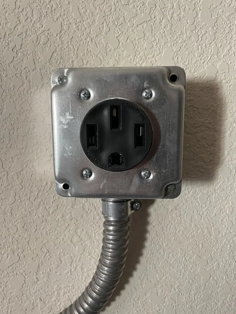 NEMA 14-50 outlet installed for Electrical Panel Upgrade in Cloquet
